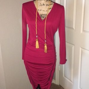 BCBG warped style dress
